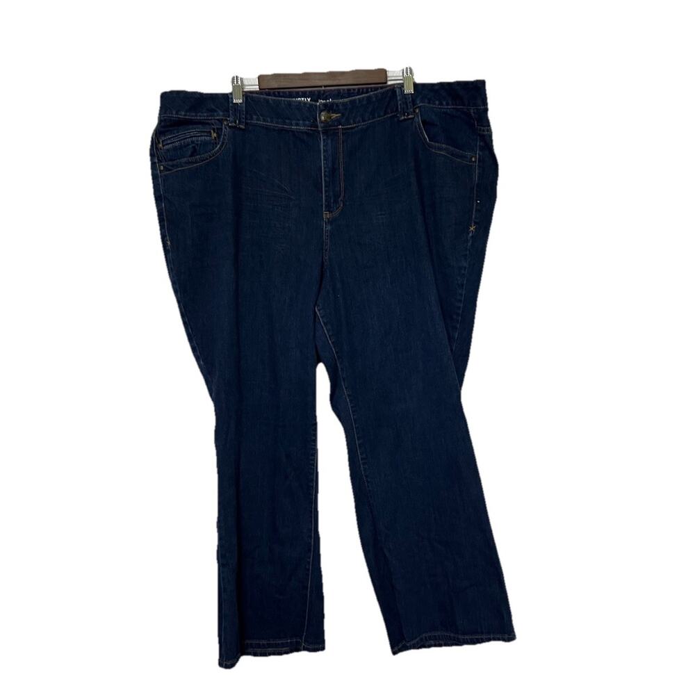 Lane Bryant Jeans Womens 28 Petite Distinctively Boot Dsrk Wash Mid Rise Jeans‎
